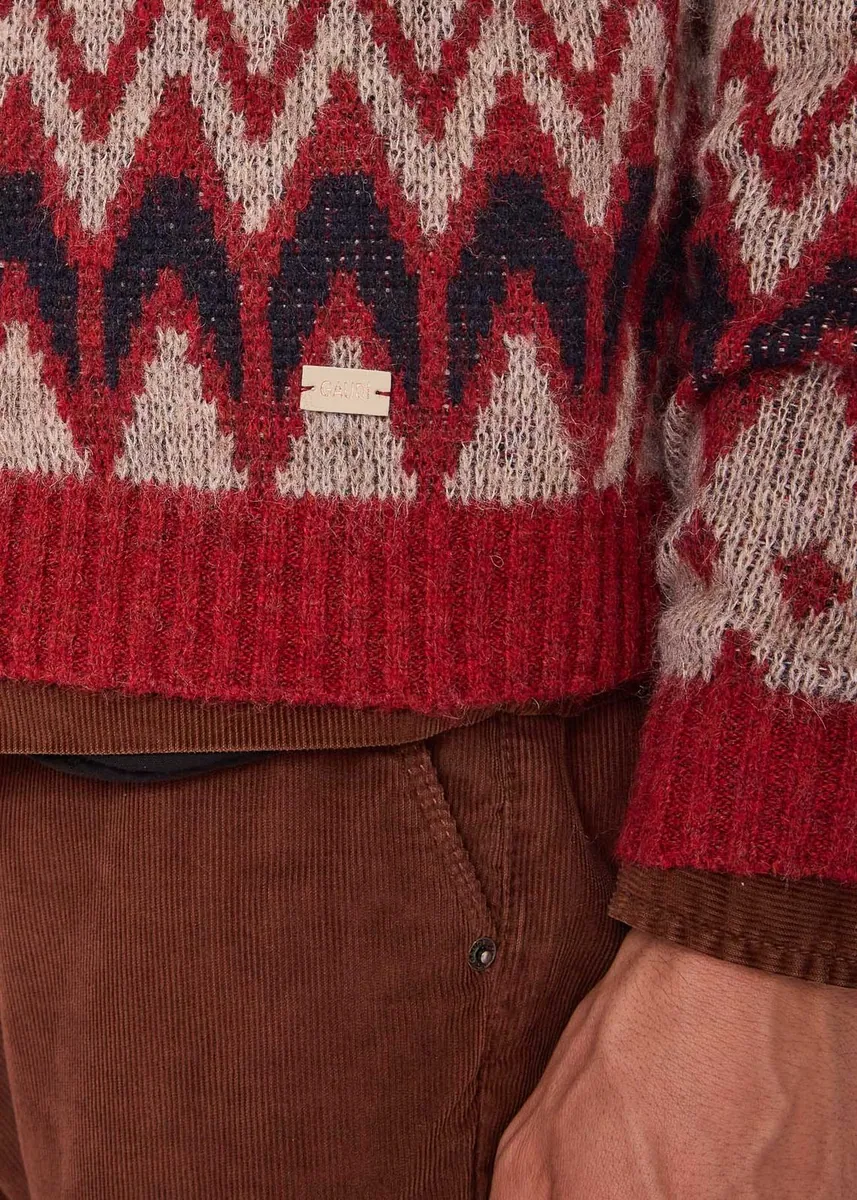 Cardigan con scollo a V e bottoni Gaudì, multicolore, foto 3 di 4