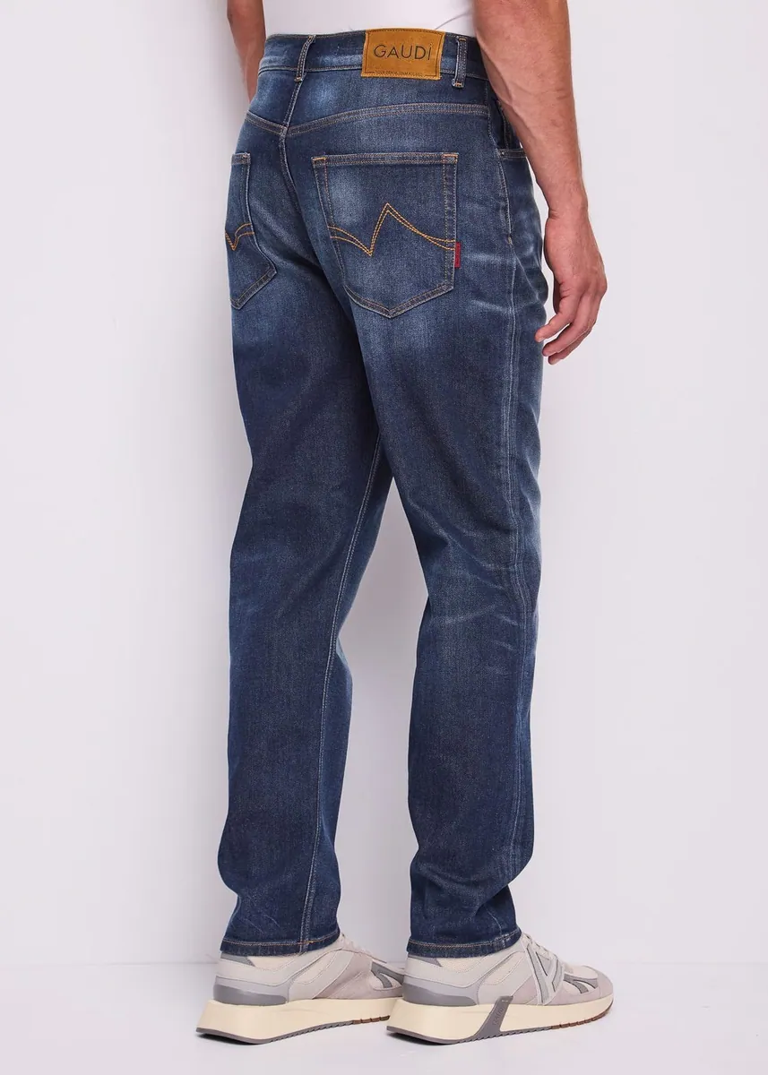 Jeans loose fit in cotone vintage Gaudì, blu, foto 2 di 4