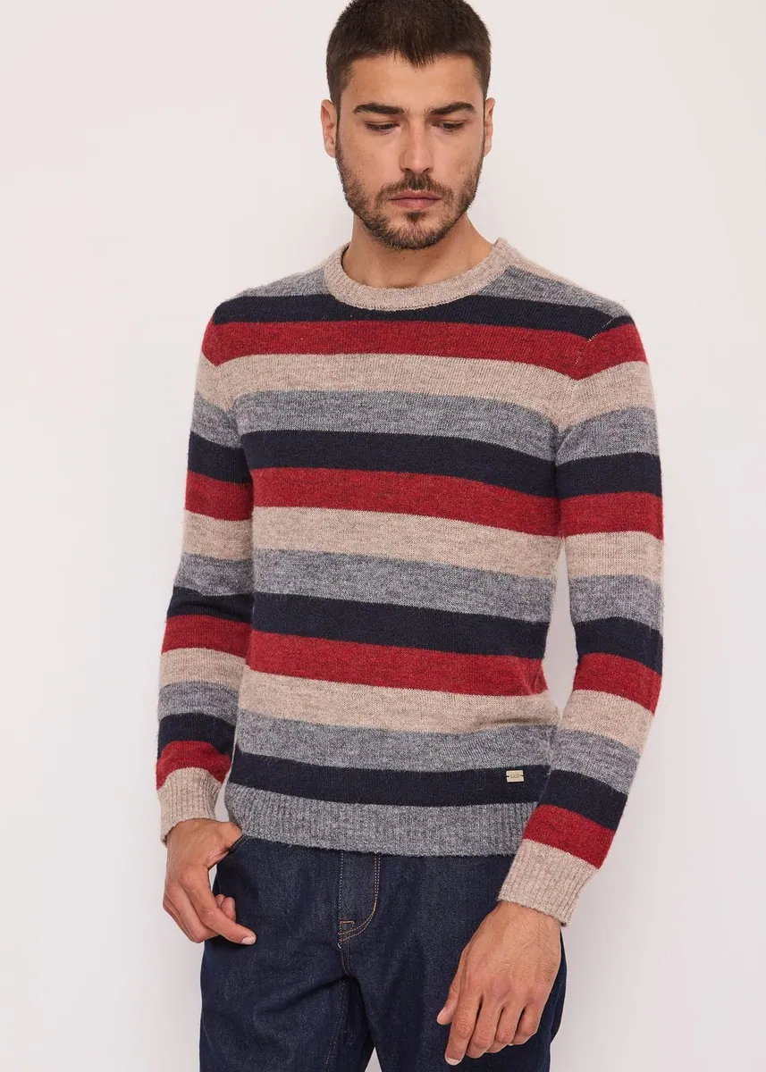 Maglia a righe multicolore Gaudì, multicolore, foto 1 di 3