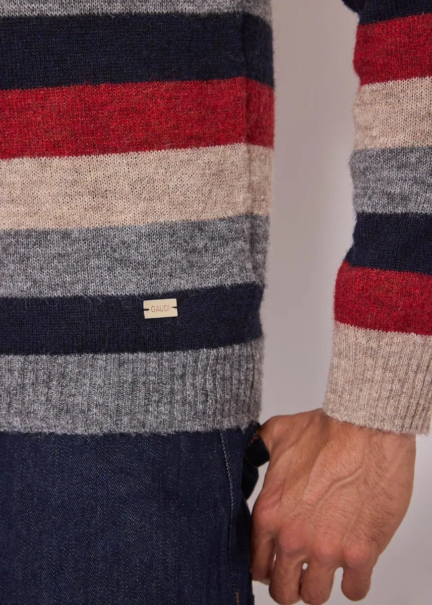Maglia a righe multicolore Gaudì, multicolore, foto 3 di 3