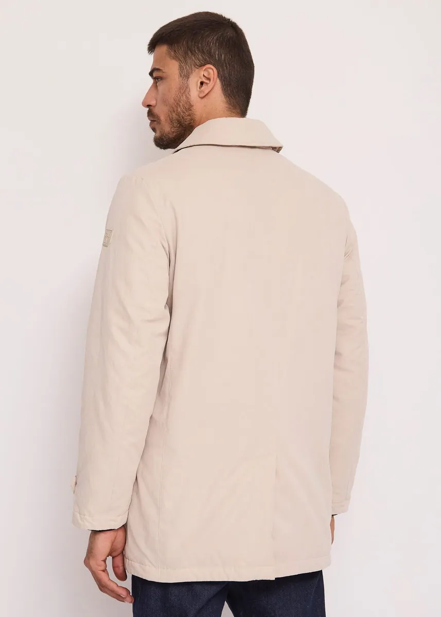 Peacoat doppiopetto in cotone Gaudì, naturale, foto 2 di 4