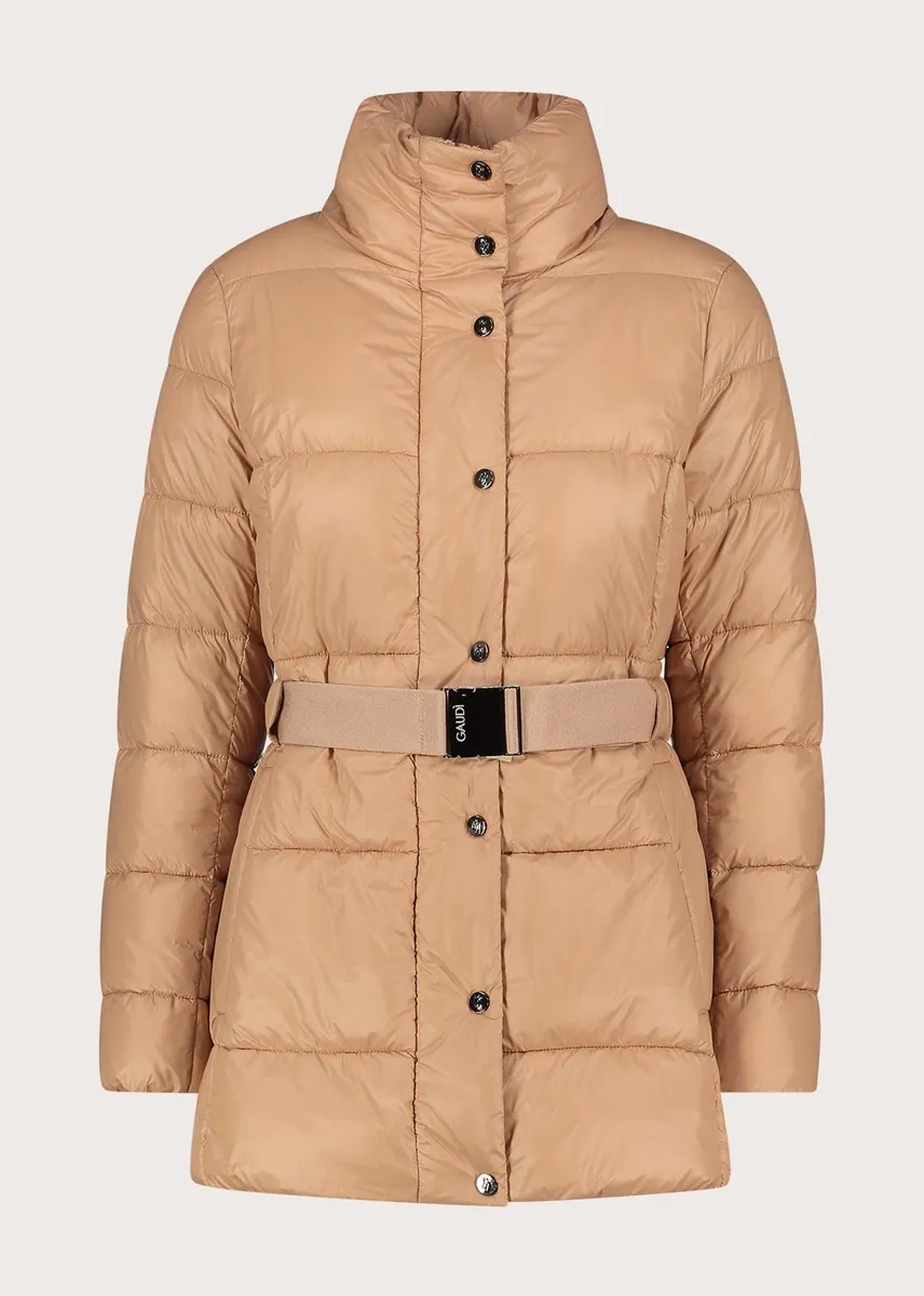 Piumino con cintura Gaudì, beige, foto 1 di 4