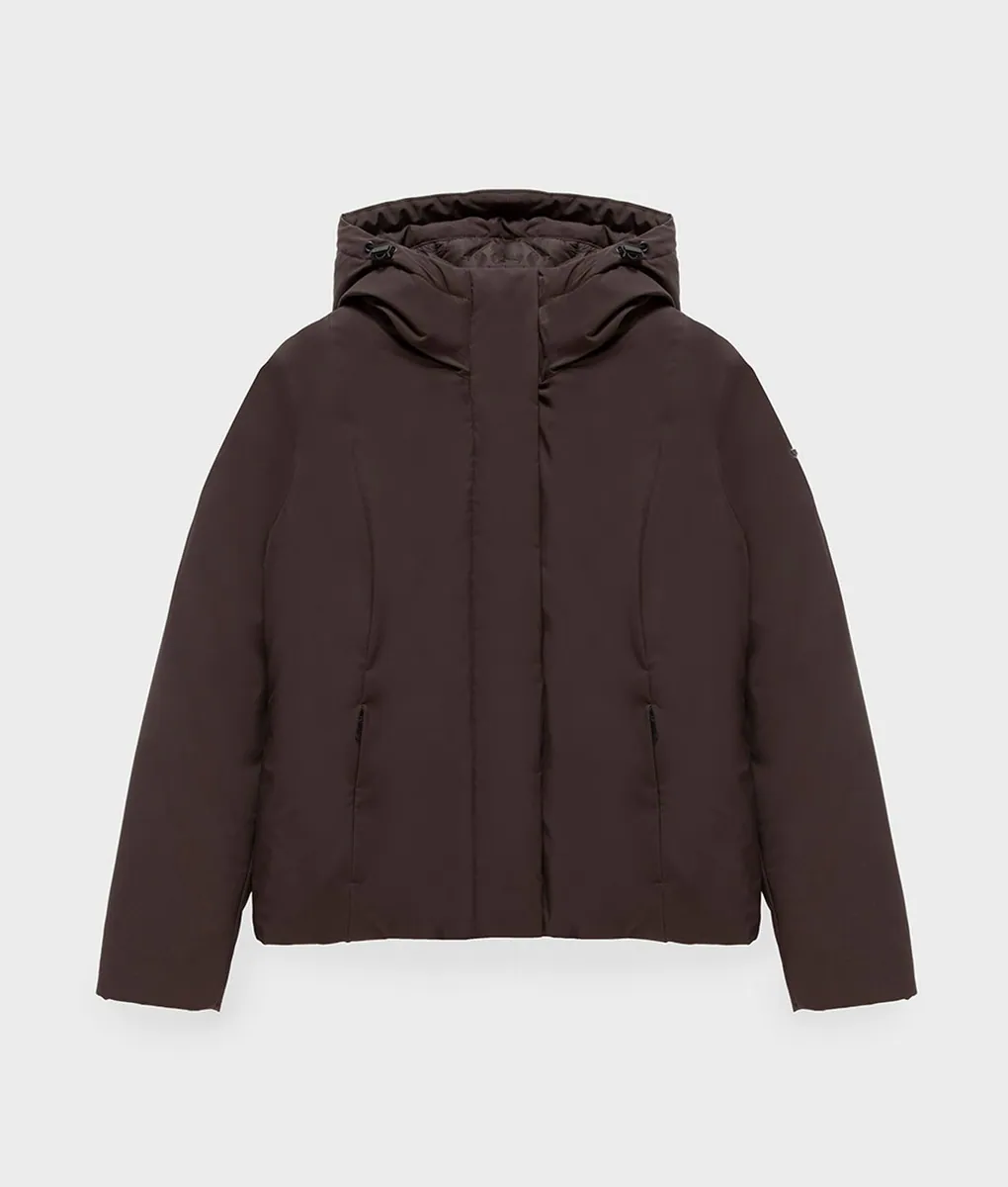 Giubbotto corto in softshell con cappuccio RefrigiWear, testa di moro, foto 1 di 4
