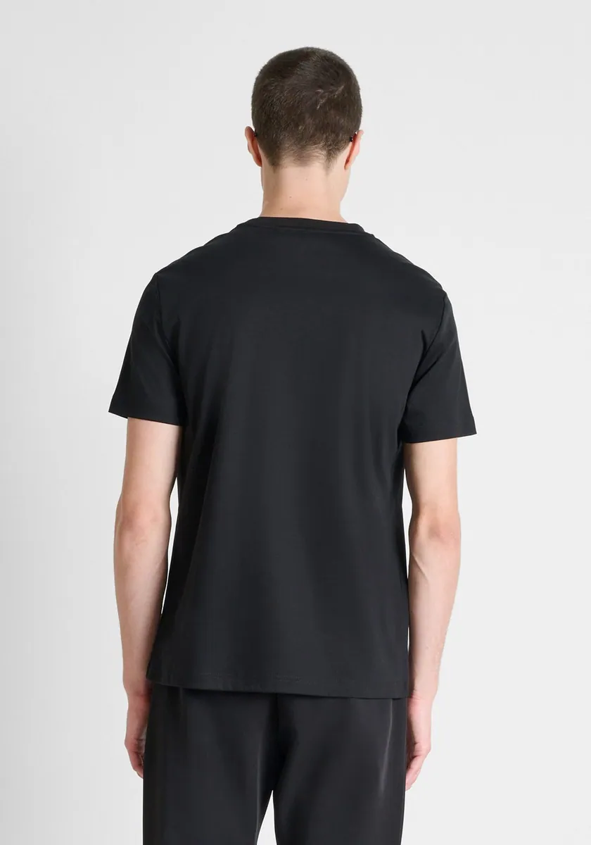 T-shirt in jersey di cotone con logo Antony Morato, nero, foto 3 di 4