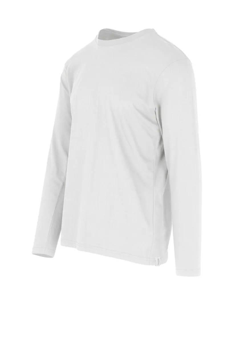 Maglia a manica lunga in cotone biologico Bomboogie, bianco ottico, foto 2 di 3