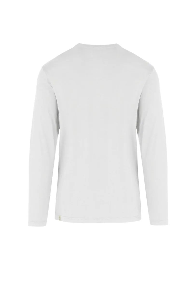 Maglia a manica lunga in cotone biologico Bomboogie, bianco ottico, foto 3 di 3