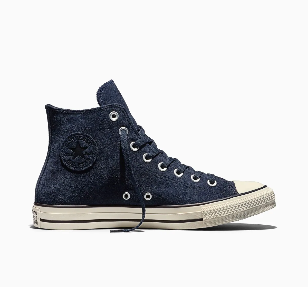 Chuck Taylor All Star alta in camoscio Converse, blu notte, foto 1 di 3