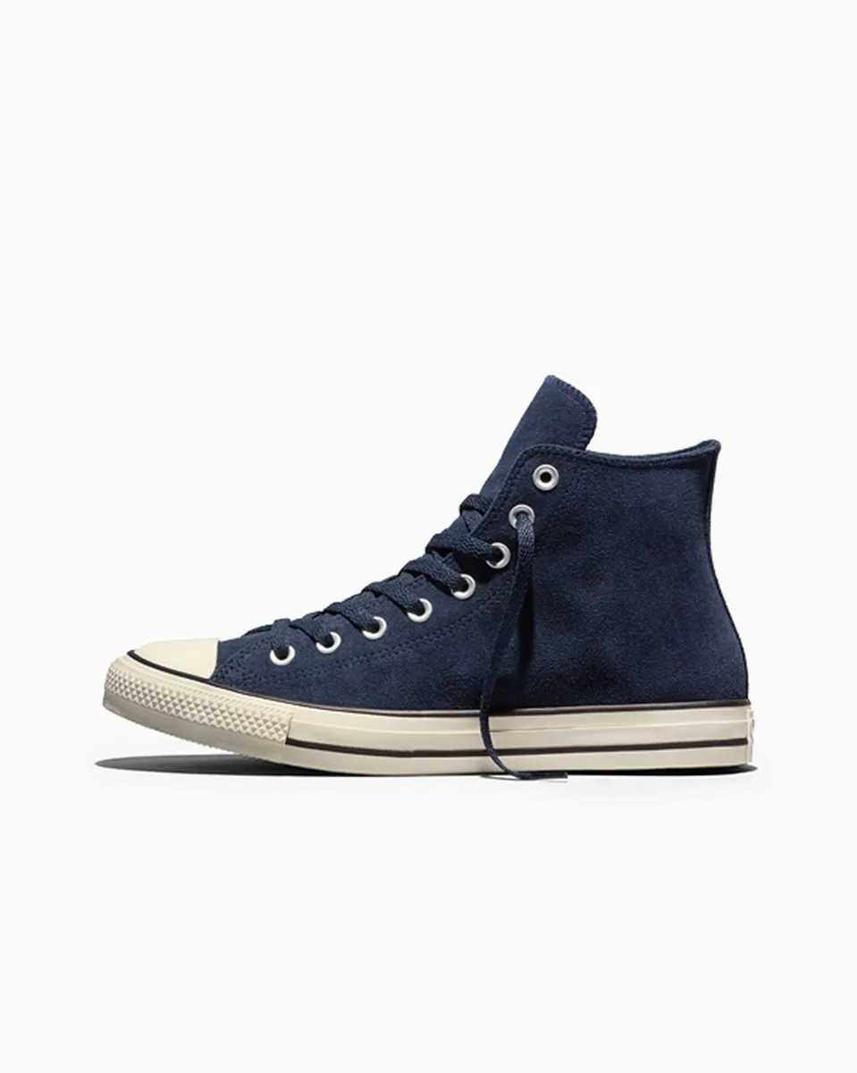 Chuck Taylor All Star alta in camoscio Converse, blu notte, foto 2 di 3