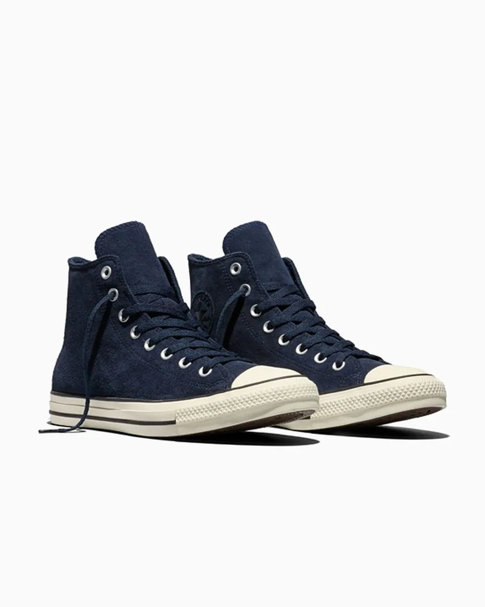 Chuck Taylor All Star alta in camoscio Converse, blu notte, foto 3 di 3