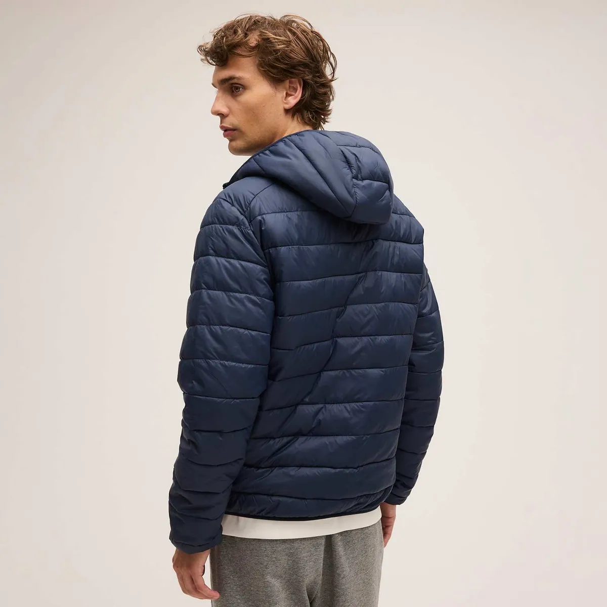 Giacca trapuntata leggera Dimaro con cappuccio FILA, blu zaffiro scuro, foto 2 di 4