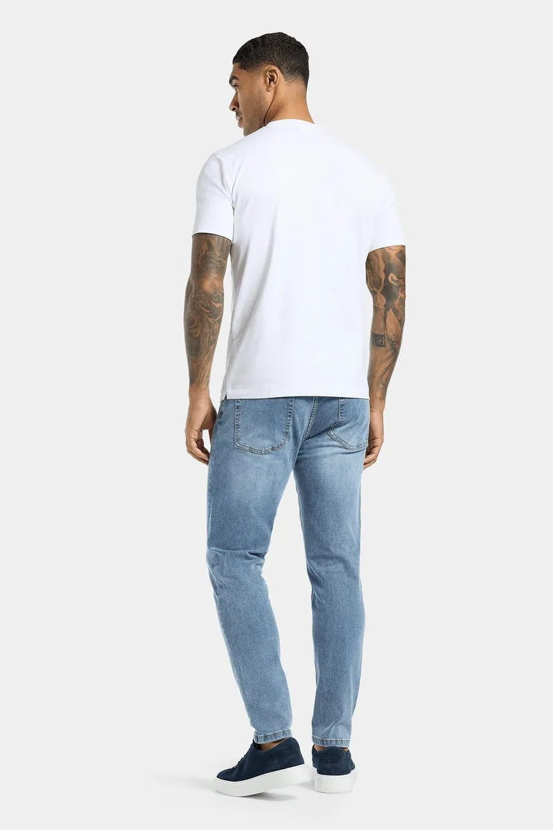 Jeans Matteo slim fit elasticizzati ICON Amsterdam, blu chiaro, foto 3 di 3