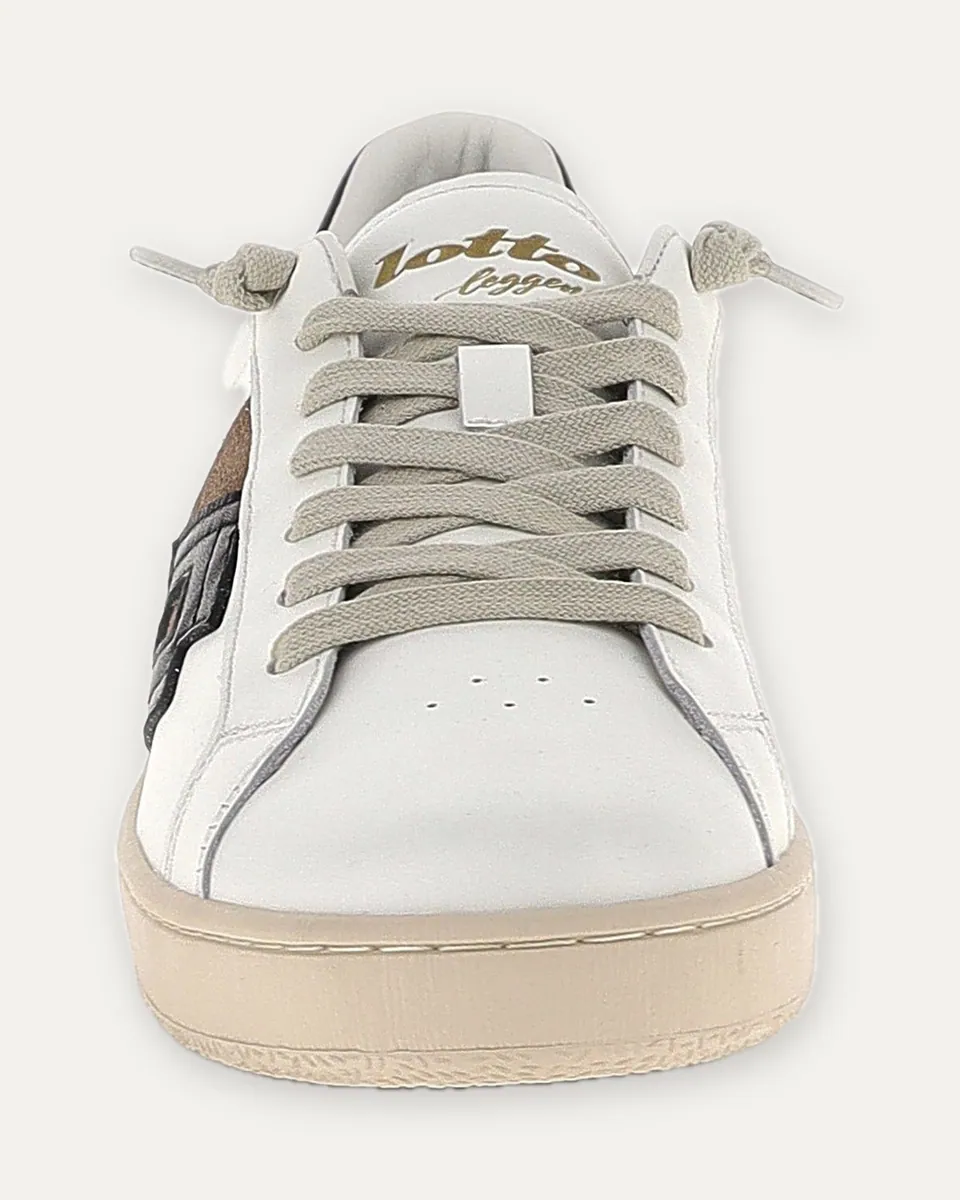 Sneaker Autograph 3 con logo nero Lotto Leggenda, bianco e nero, foto 4 di 4