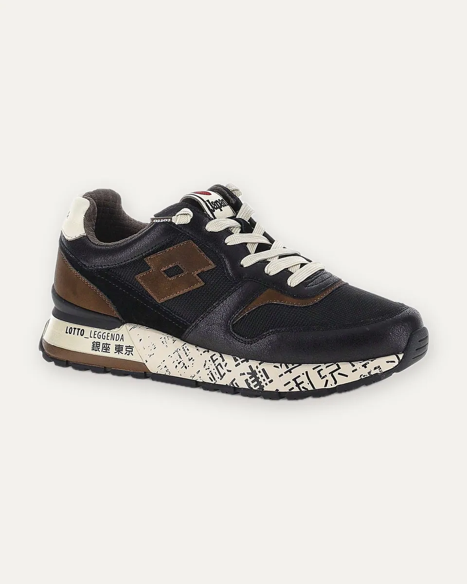 Sneaker Tokyo Ginza nera Lotto Leggenda, nero, foto 2 di 4