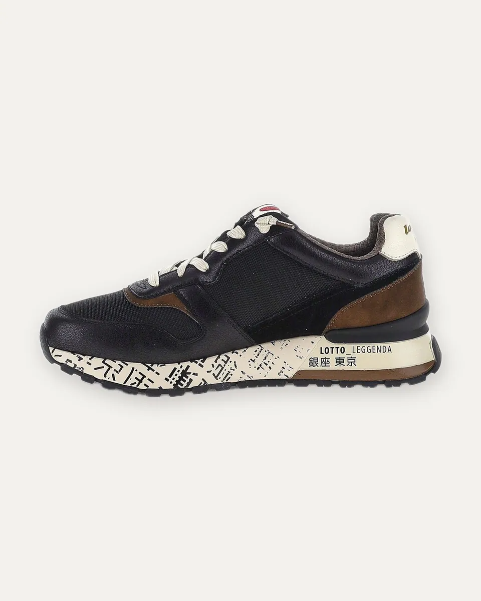 Sneaker Tokyo Ginza nera Lotto Leggenda, nero, foto 3 di 4