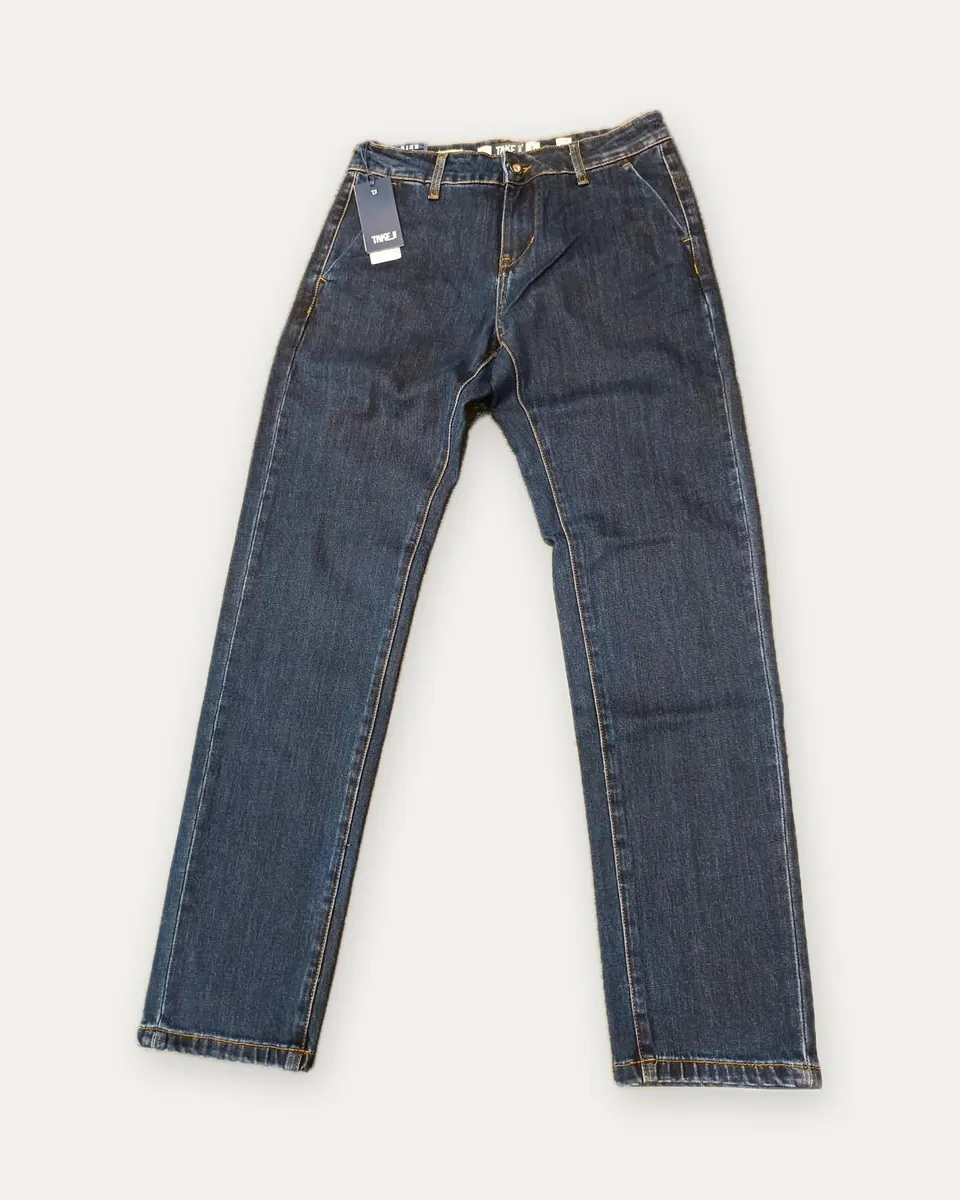 Jeans blu scuro con tasche oblique Take Two, blu scuro