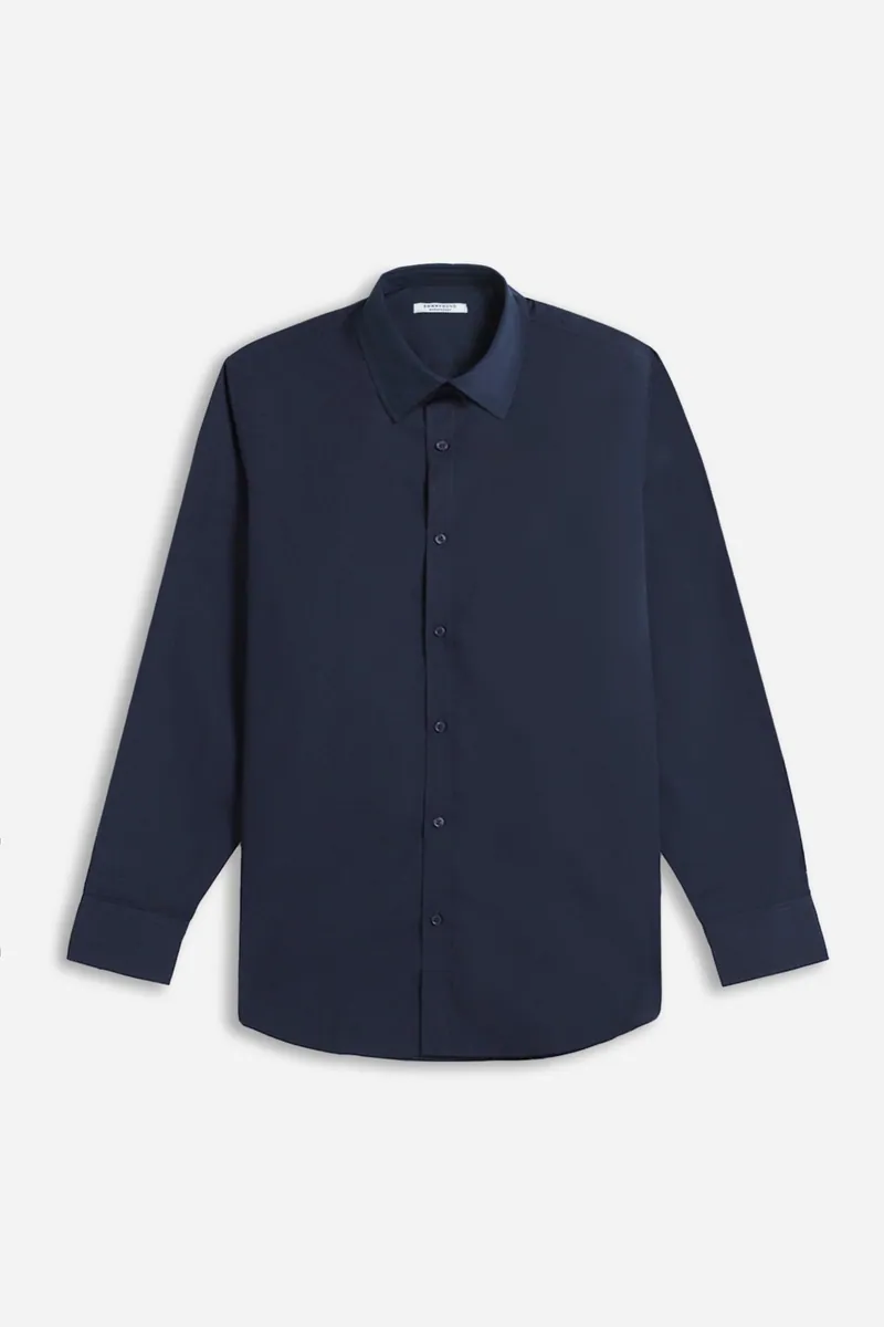 Camicia basic con collo all'italiana Sonny Bono, indaco, foto 2 di 4