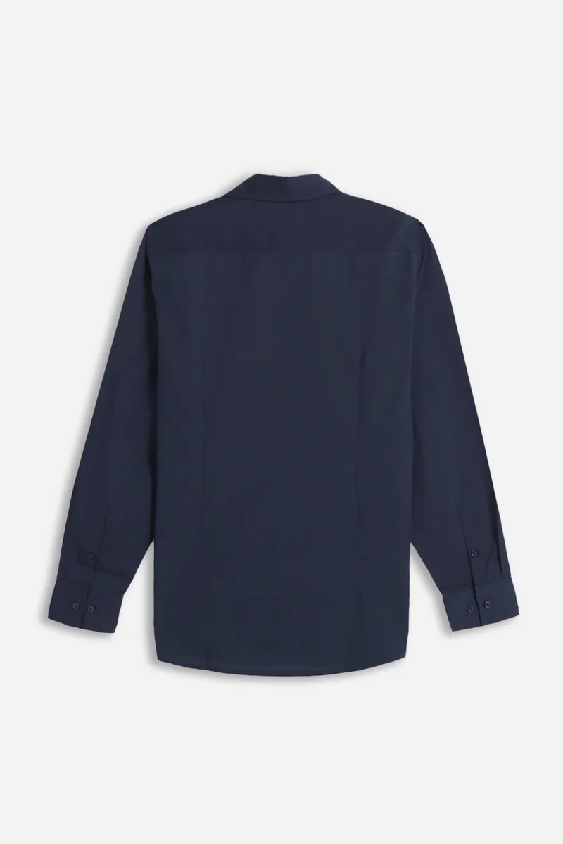Camicia basic con collo all'italiana Sonny Bono, indaco, foto 4 di 4