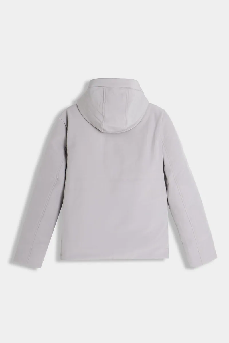 Giubbotto imbottito in softshell con cappuccio Sonny Bono, grigio ghiaccio, foto 3 di 3