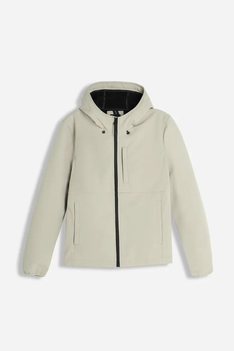 Giubbotto in softshell con cappuccio Sonny Bono, beige, foto 1 di 3