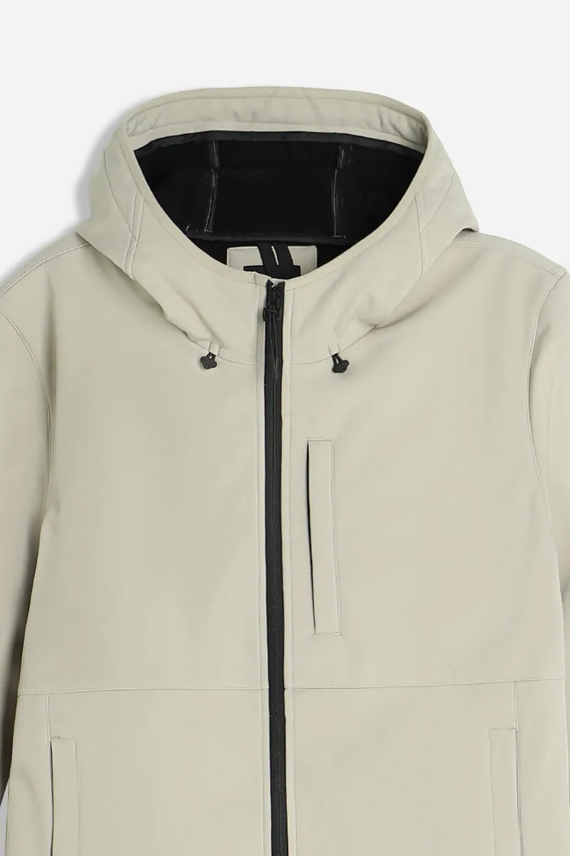 Giubbotto in softshell con cappuccio Sonny Bono, beige, foto 2 di 3