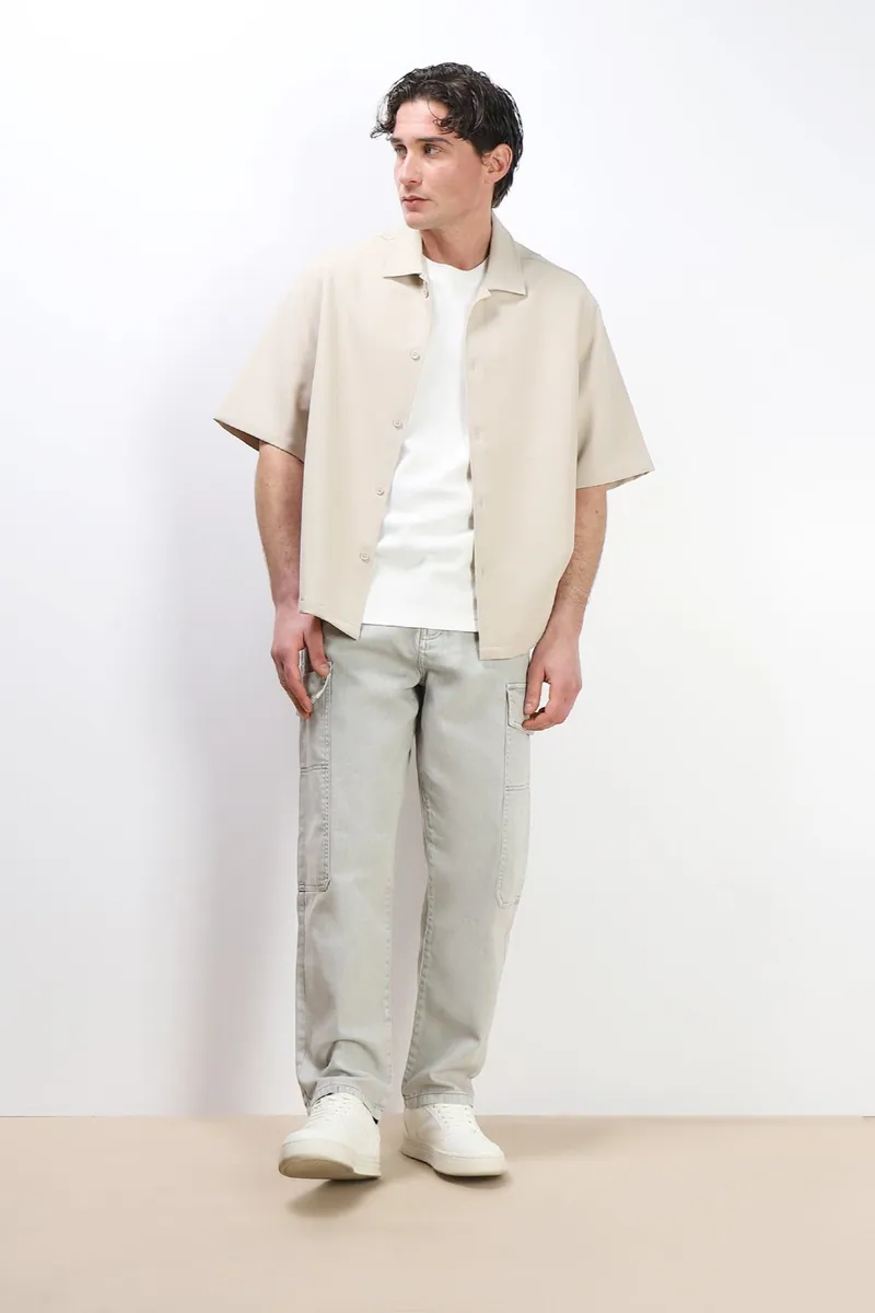 Jeans cargo baggy Sonny Bono, verde muschio, foto 1 di 4