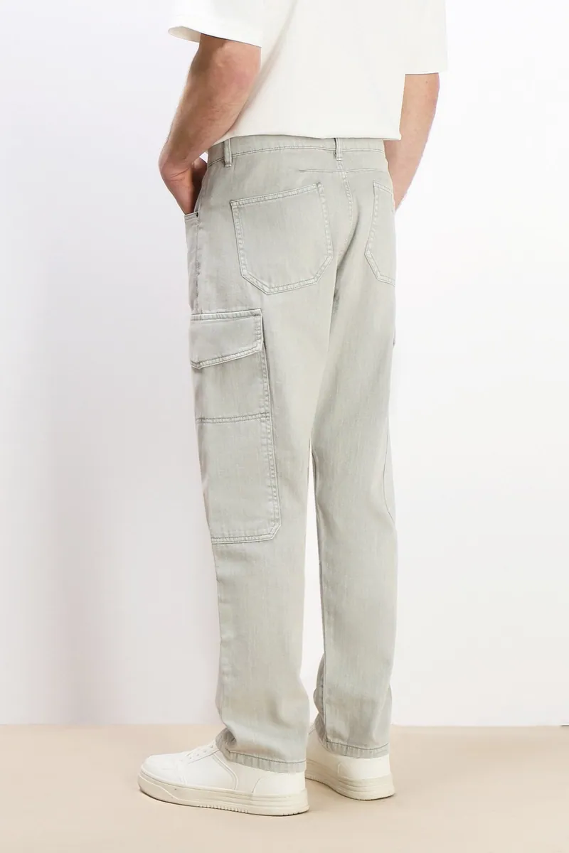 Jeans cargo baggy Sonny Bono, verde muschio, foto 4 di 4