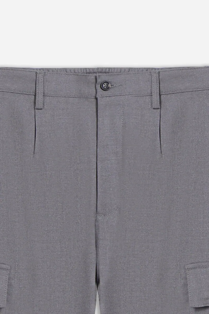 Pantalone jogger con tasconi ed elastico in vita Sonny Bono, grigio medio, foto 2 di 4