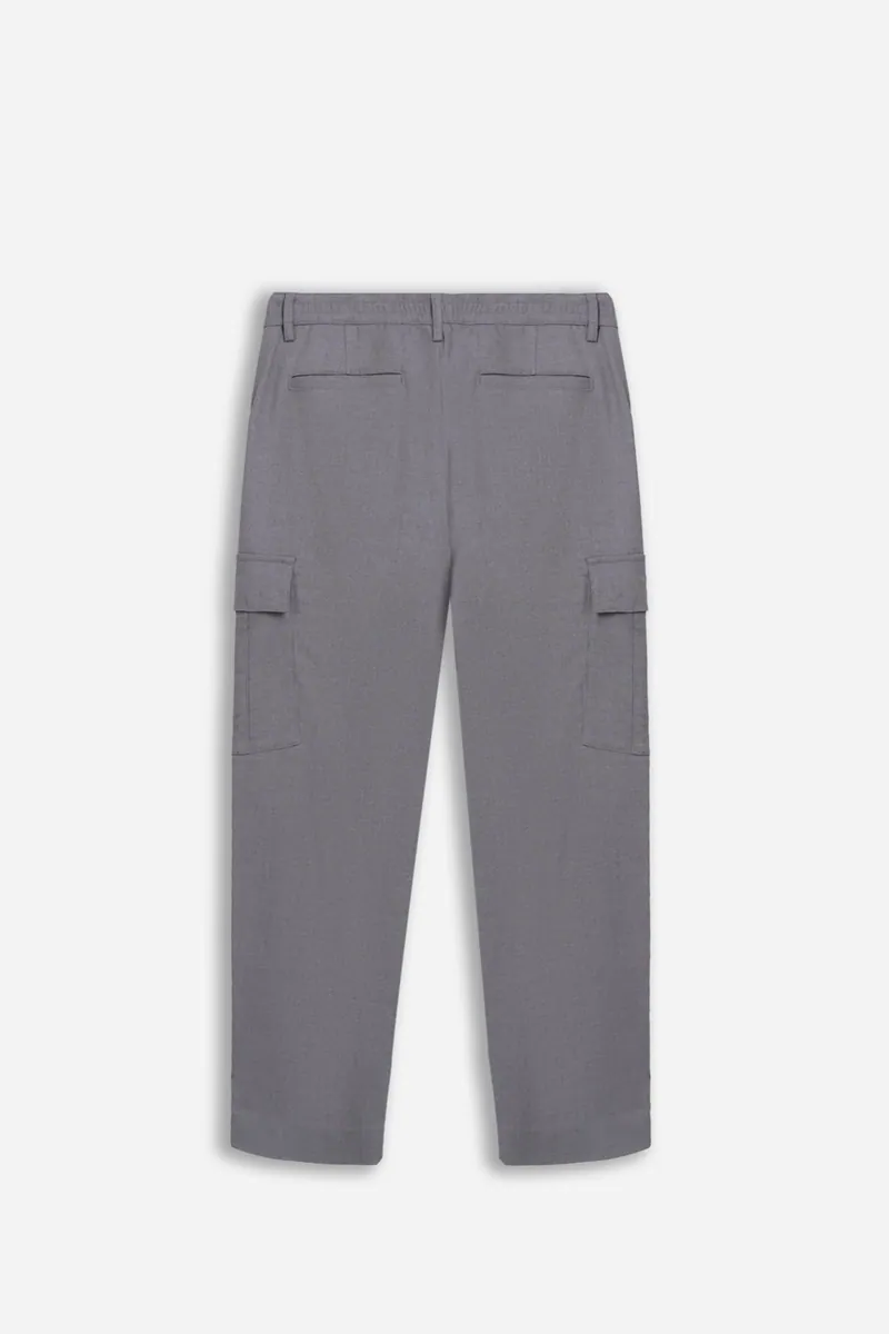 Pantalone jogger con tasconi ed elastico in vita Sonny Bono, grigio medio, foto 3 di 4