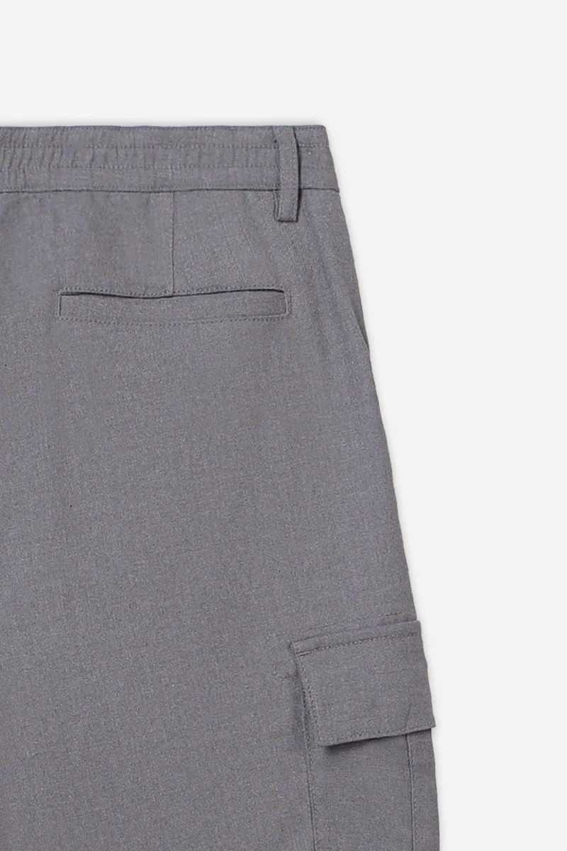 Pantalone jogger con tasconi ed elastico in vita Sonny Bono, grigio medio, foto 4 di 4
