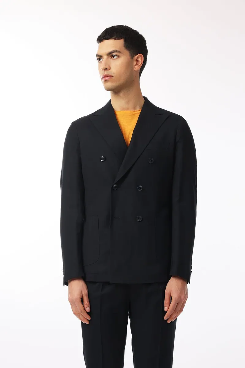 Abito con giacca doppiopetto Sorbino, blu navy, foto 4 di 4