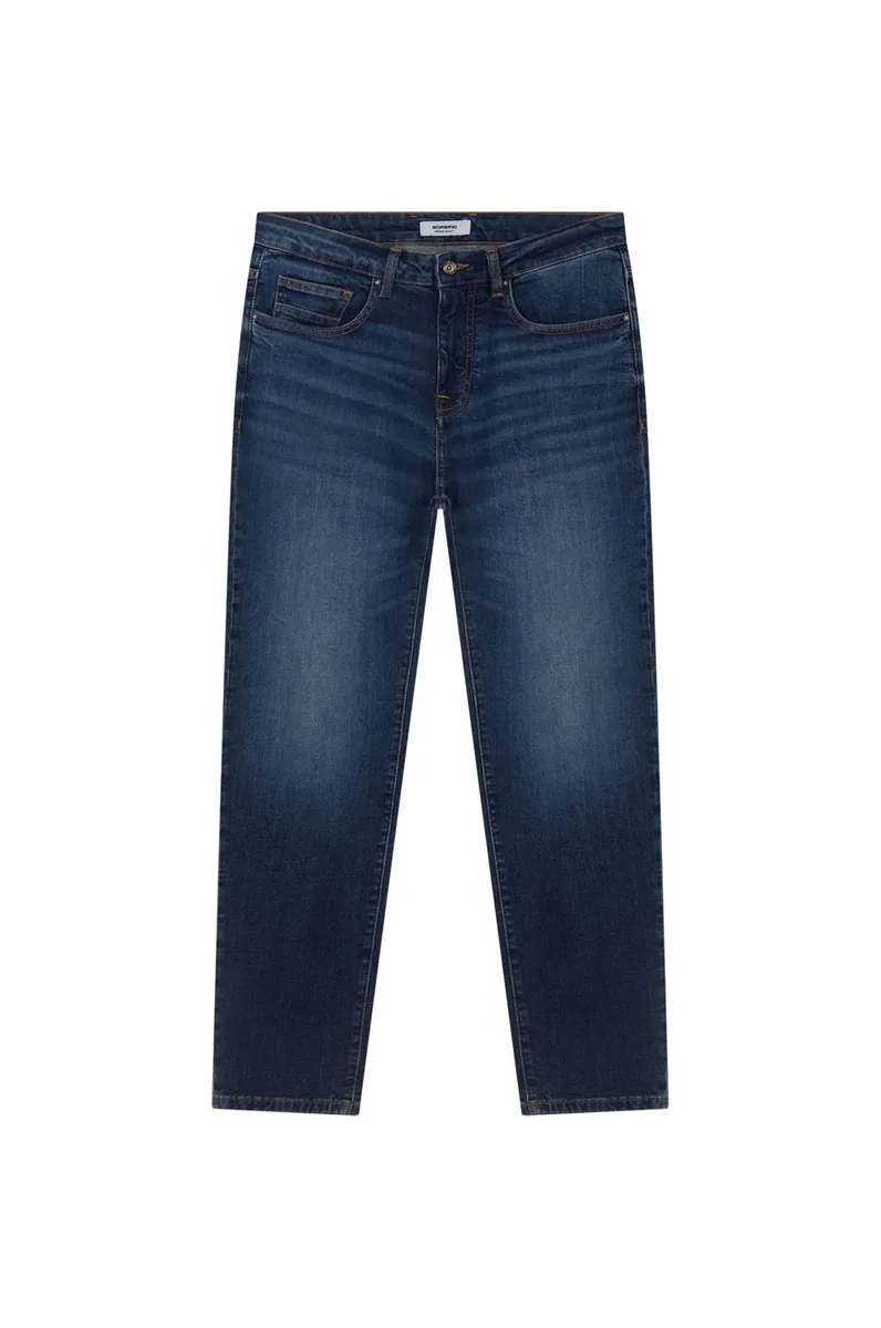 Jeans 5 tasche regular fit lavaggio scuro Sorbino, blu scuro, foto 1 di 2
