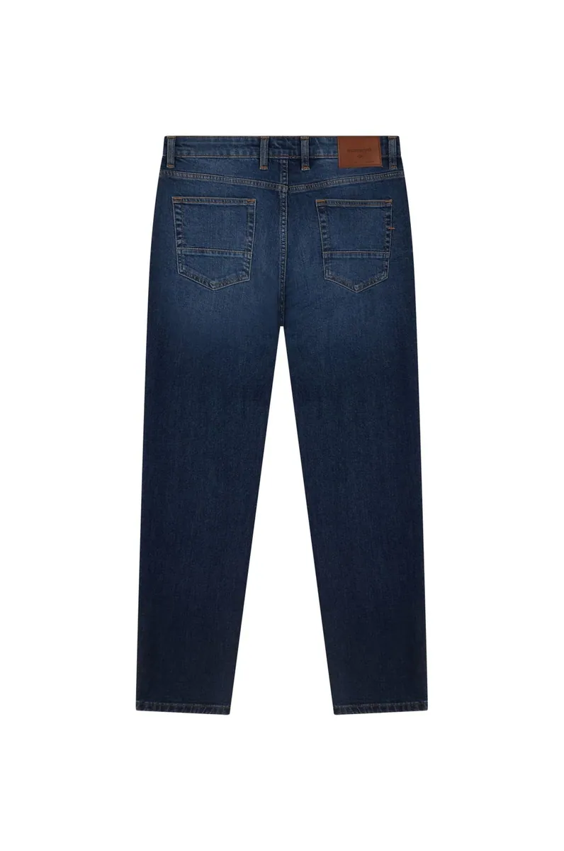 Jeans 5 tasche regular fit lavaggio scuro Sorbino, blu scuro, foto 2 di 2