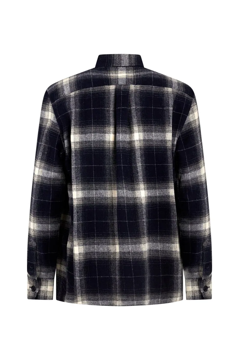 Overshirt a quadri con doppia tasca Sorbino, blu, foto 2 di 2