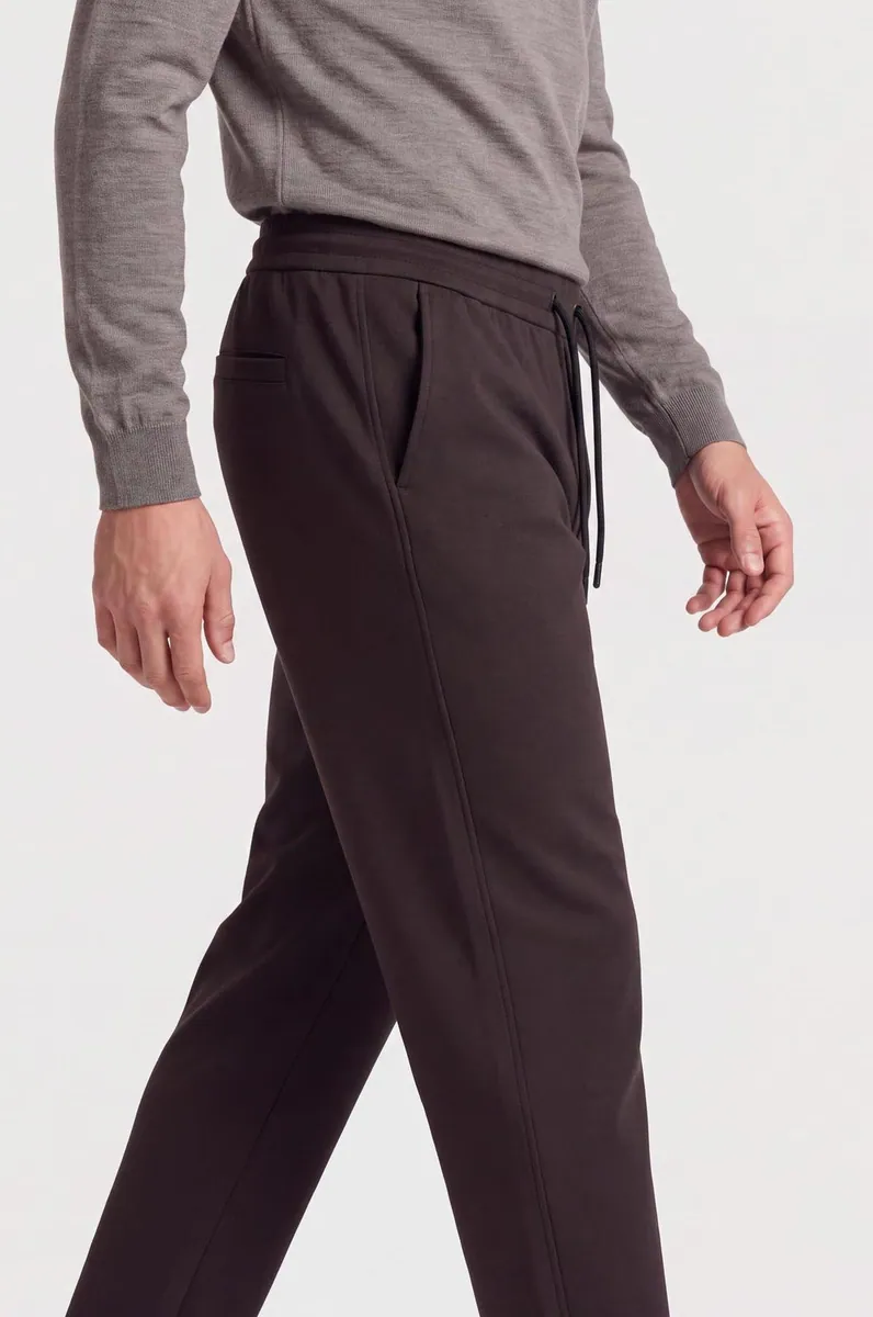 Pantaloni jogger tecnici con zip Sorbino, piombo, foto 4 di 4