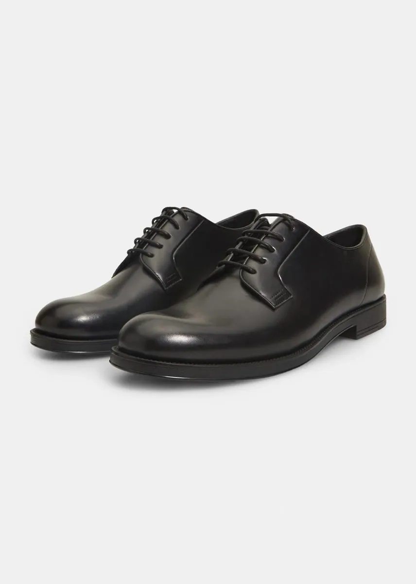 Scarpe derby stringate Sorbino, nero, foto 2 di 2